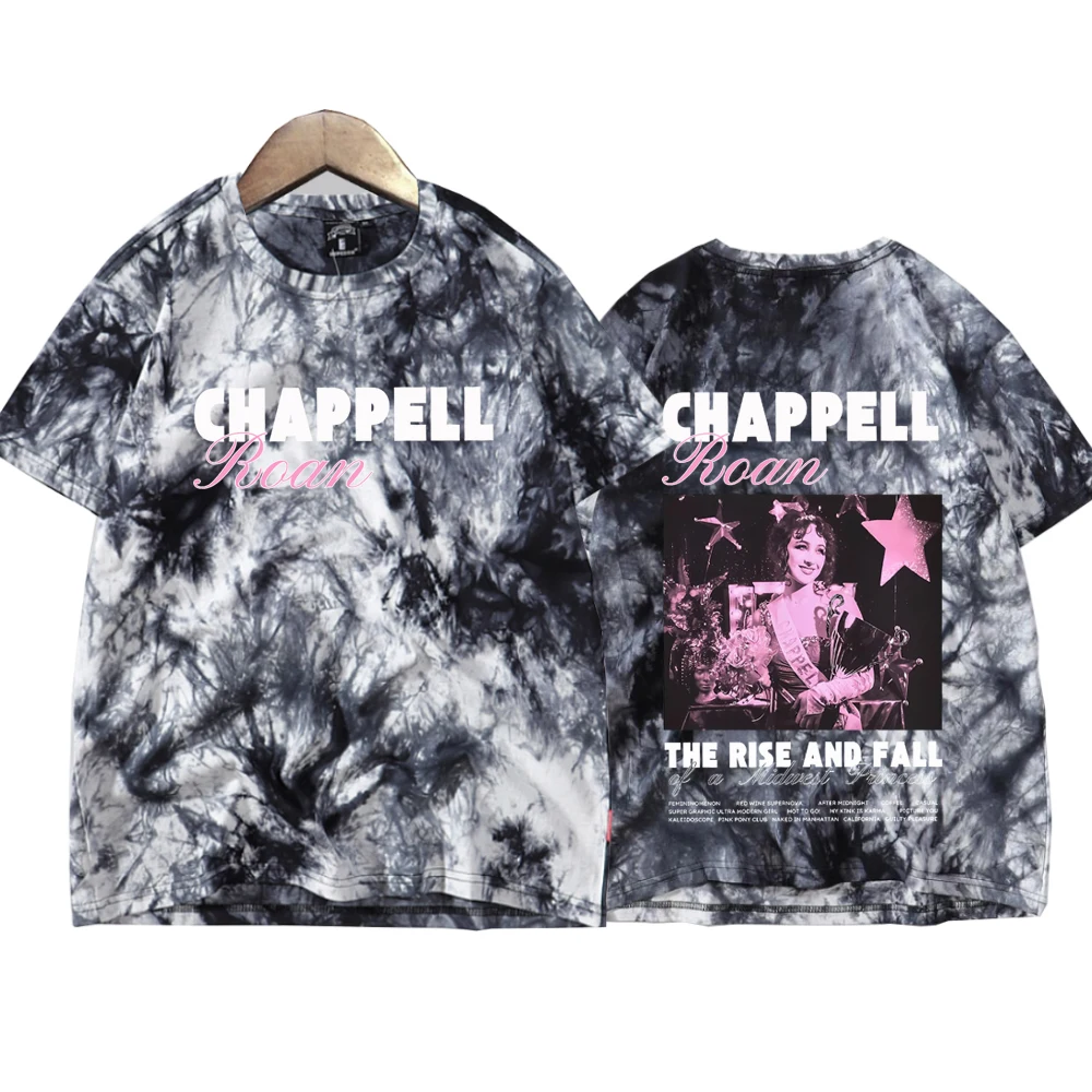 Chappell Roan The Midwest Princess Tour 2024 Tie Dye Shirts Unisex Round Neck Short Sleeve Tee