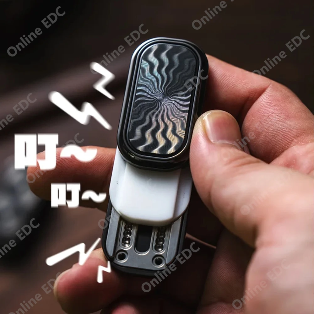 01EDC & PEL STUDIO NO.10 Shell 2.0 Push Slider Stress Relief Toy Anxiety Relief Gadget ADHD-friendly EDC Pocket Toy