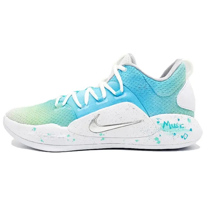 

【Настроить】Nike Hyperdunk X Баскетбольные кроссовки Мужские низкие кроссовки белого/синего/голубого цвета AR0465-100