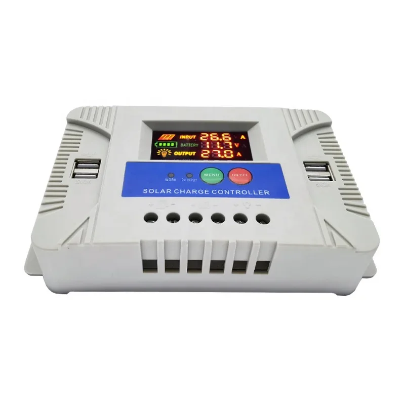 Auto 12V 24V 48V Solar Charge Controller PWM 20A 60A Digital Charger Battery Generator For EV Panel Charging Station