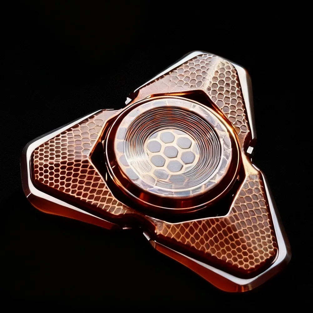 S ONE EDC SUAN Q-S سوبر موصل ضبط الشوكة تململ سبينر مفتوح مسمار الدوران ثلاثة شفرات تململ سبينر #2