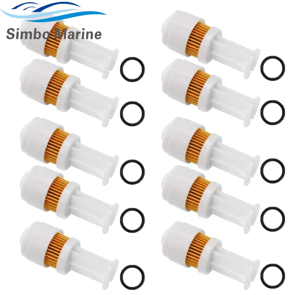 10PCS Fuel Filter for Yamaha Outboard F150 200 225 250HP 65L-24563-00 65L-24563-00-00 65L-24563 18-7936