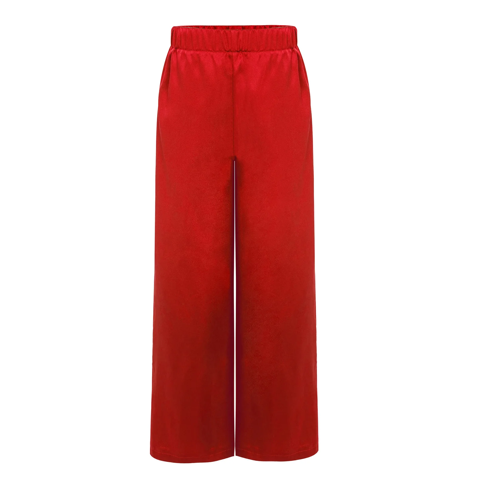 Kinderen Jongens Aanbiddingskostuums Lyrische Lof Satijnen Wijde Pijpen Broek Liturgische Moderne Kerk Viering van Geest Dansbroek