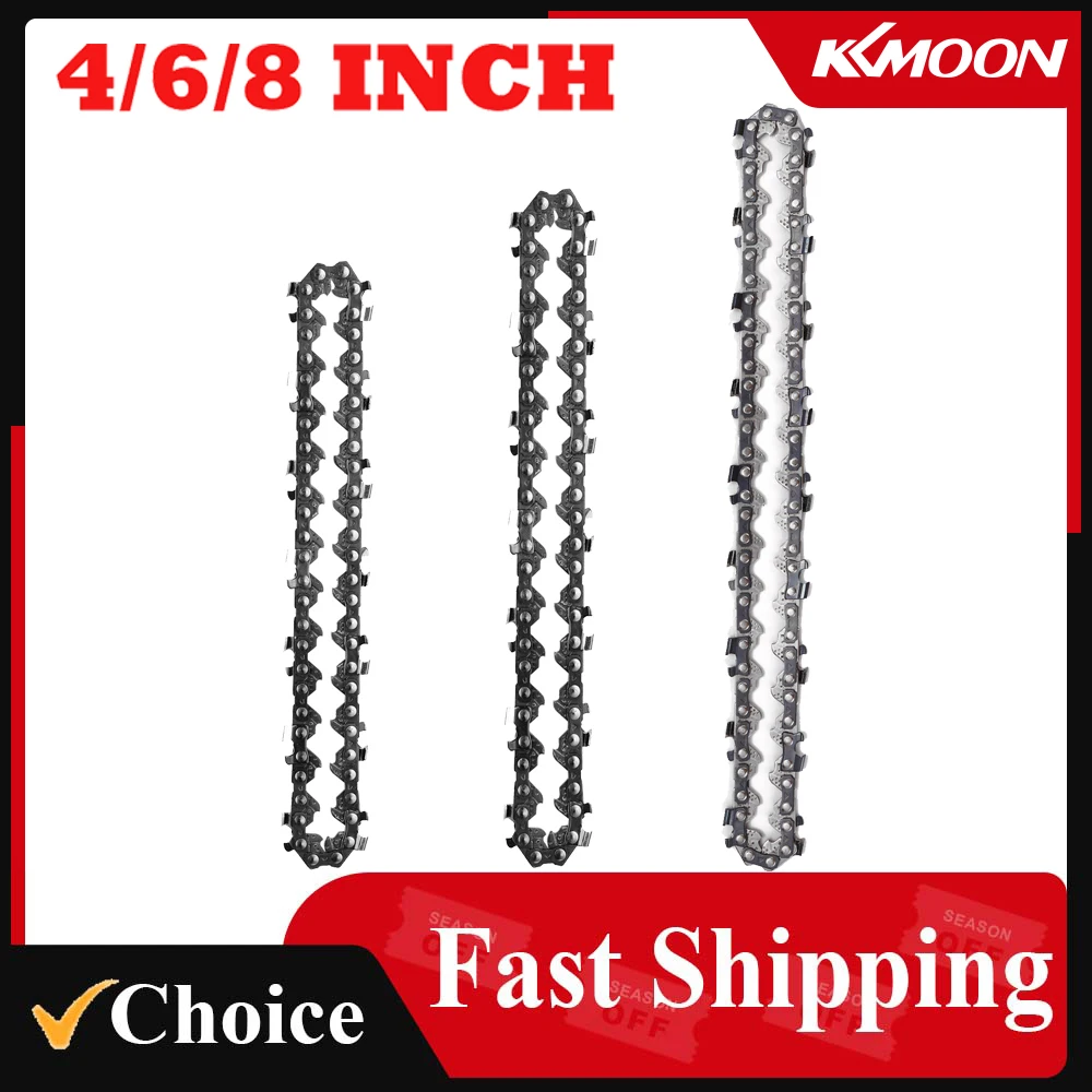 

4 Inch 6 Inch 8 Inch Mini Steel Chainsaw Chains Electric Chainsaws Accessory Chains Replacement Mini Electric Chainsaw Chains