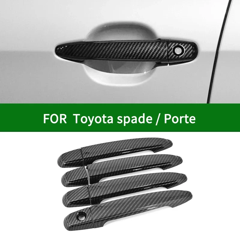 

Для Toyota Spade/Porta с узором из углеродного волокна, накладка на дверную ручку автомобиля 2008, 2009, 2010, 2019, 2018 2020