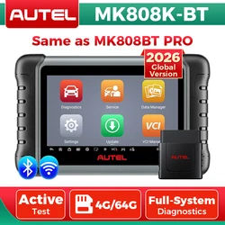 Autel MaxiCOM MK808KBT MK808K-BT Diagnostic Tool Same as MK808BT Pro OBD2 Scanner Active Test Diagnostic Scanner FCA AutoAuth