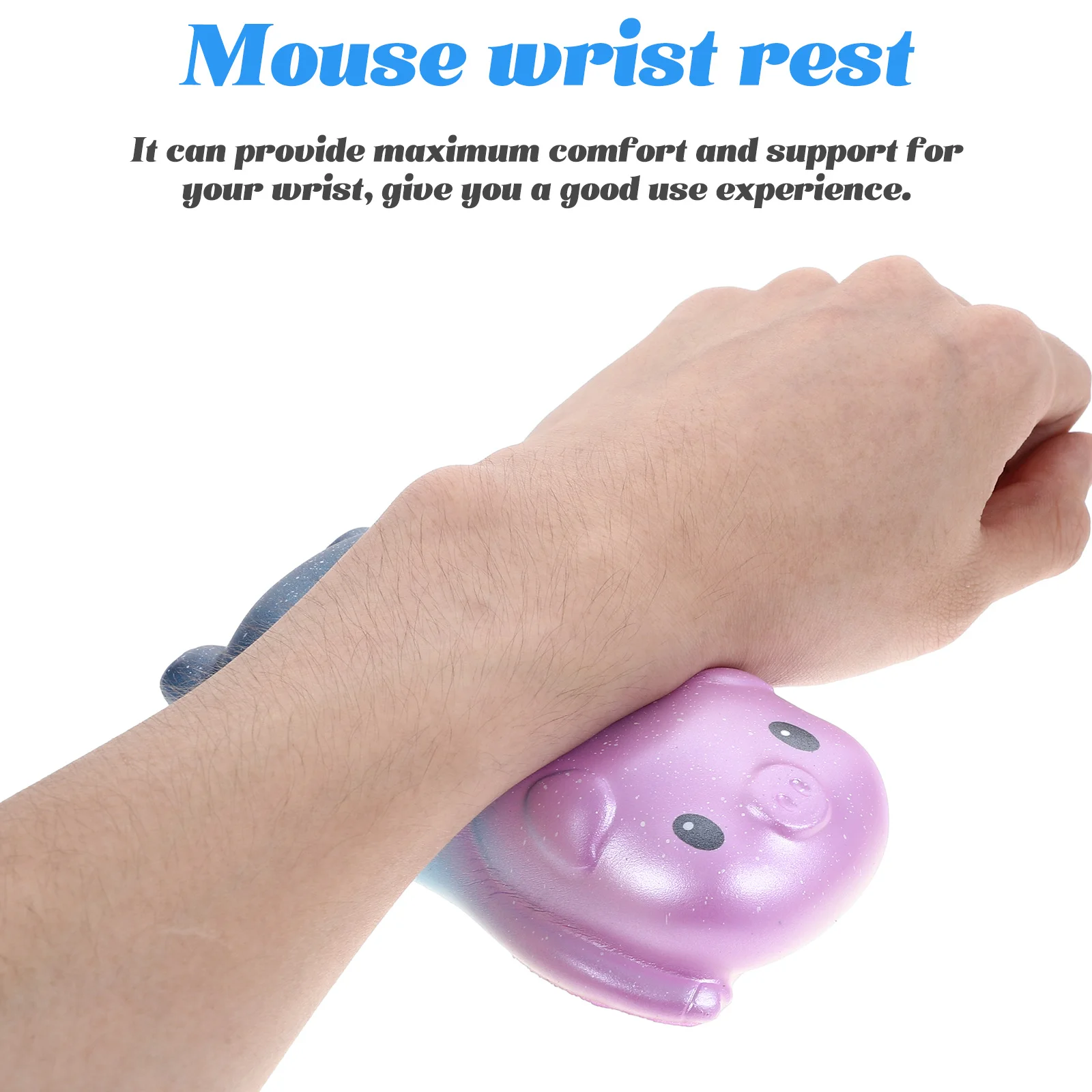 

2Pcs Memory Foam Mouse Wrist Rest Pillow Ergonomic Computer Support Office Use PU Material Comfort Mouse Wrist Rest