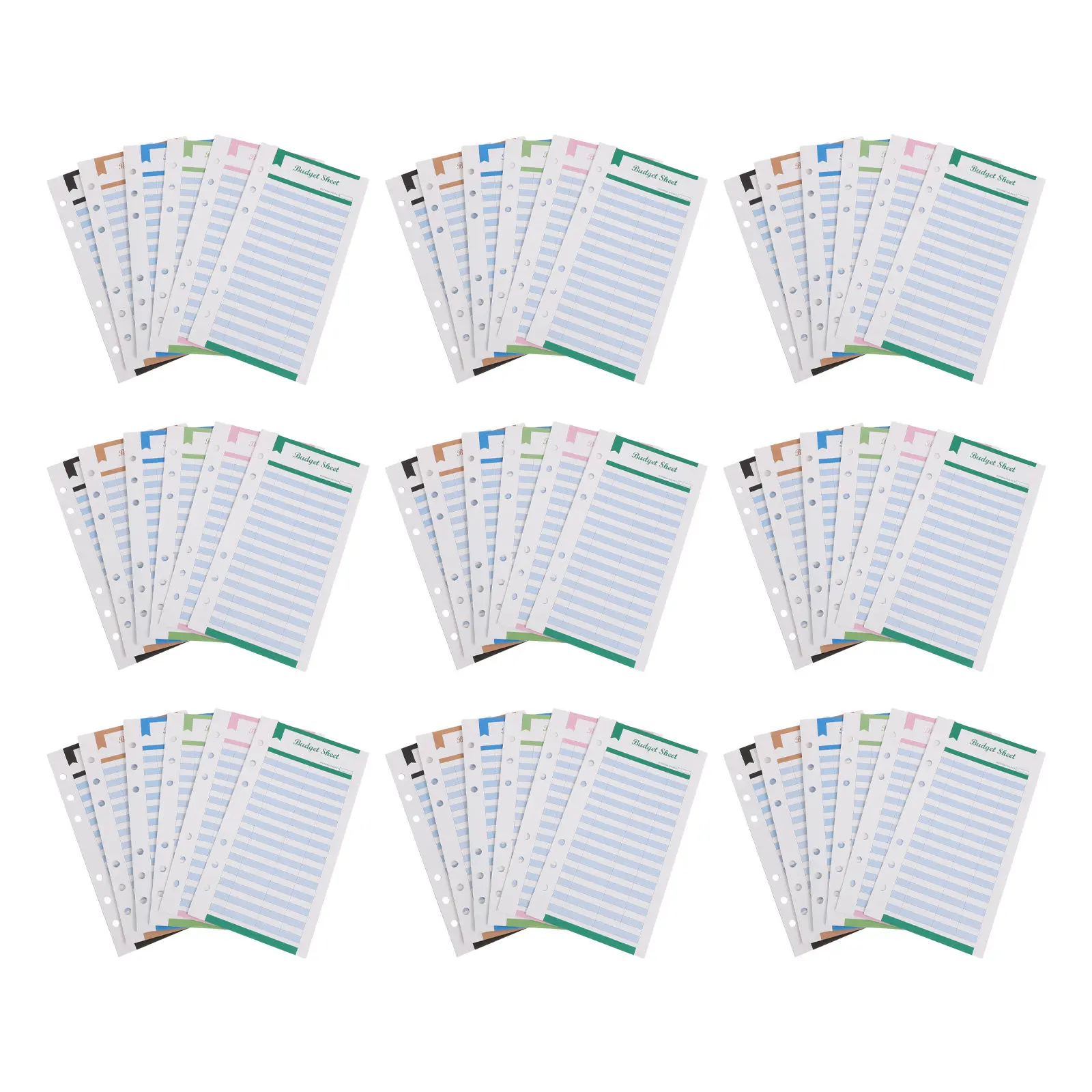 Bill Tracker Insert Cash Envelopes Inserts For Business Professional Books A6 Budget Refills Colored Planner