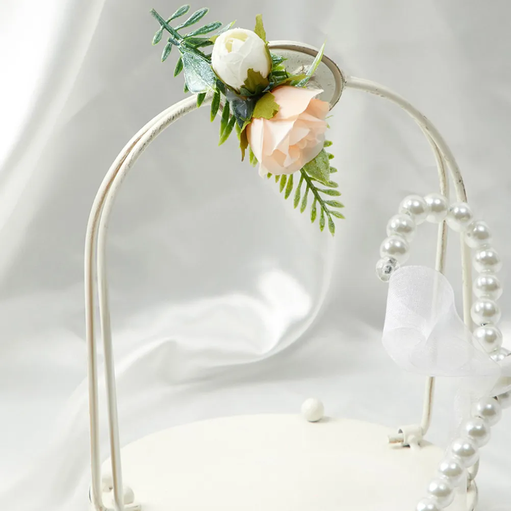 Pet Wedding Hairpin Stylish Simulation Flower Dog Cat Hair Clip Perfect Wedding Party Pet Hair Accessories Fake Flower