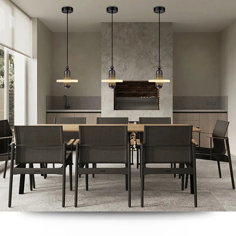 

Modern Luxury Dolomite Chandelier Dimmable Suitable for Board Living Room Staircase Pendant Lamp Lighting Suspension Design