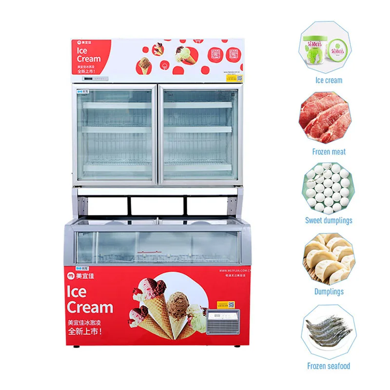 

Hot Sale Mini Ice Cream Fridge Display Freezer for Supermarket