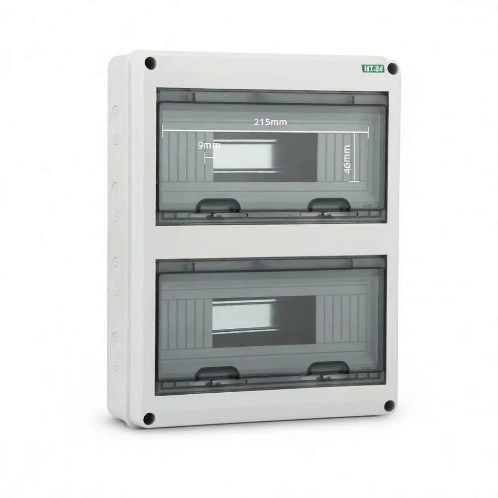 Weatherproof ABS Distribution Box Outdoor Electrical Breaker Protection Enclosure Plastic Housing Power Supply Junction Case