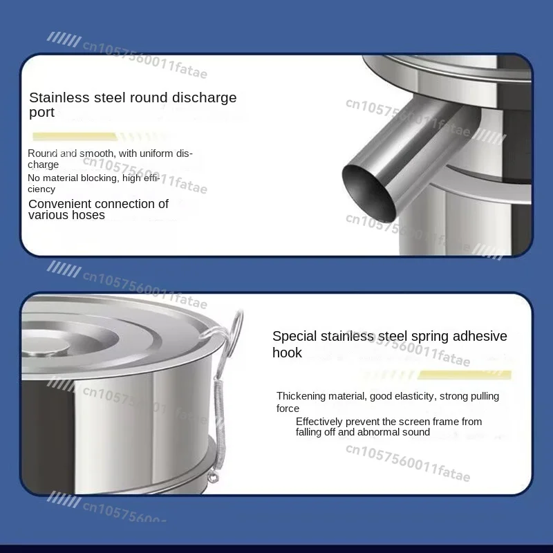 Pó vibratório elétrico da tela de 20cm, abanador vibratório da peneira do laboratório da máquina de peneira com peneira de aço inoxidável do diâmetro
