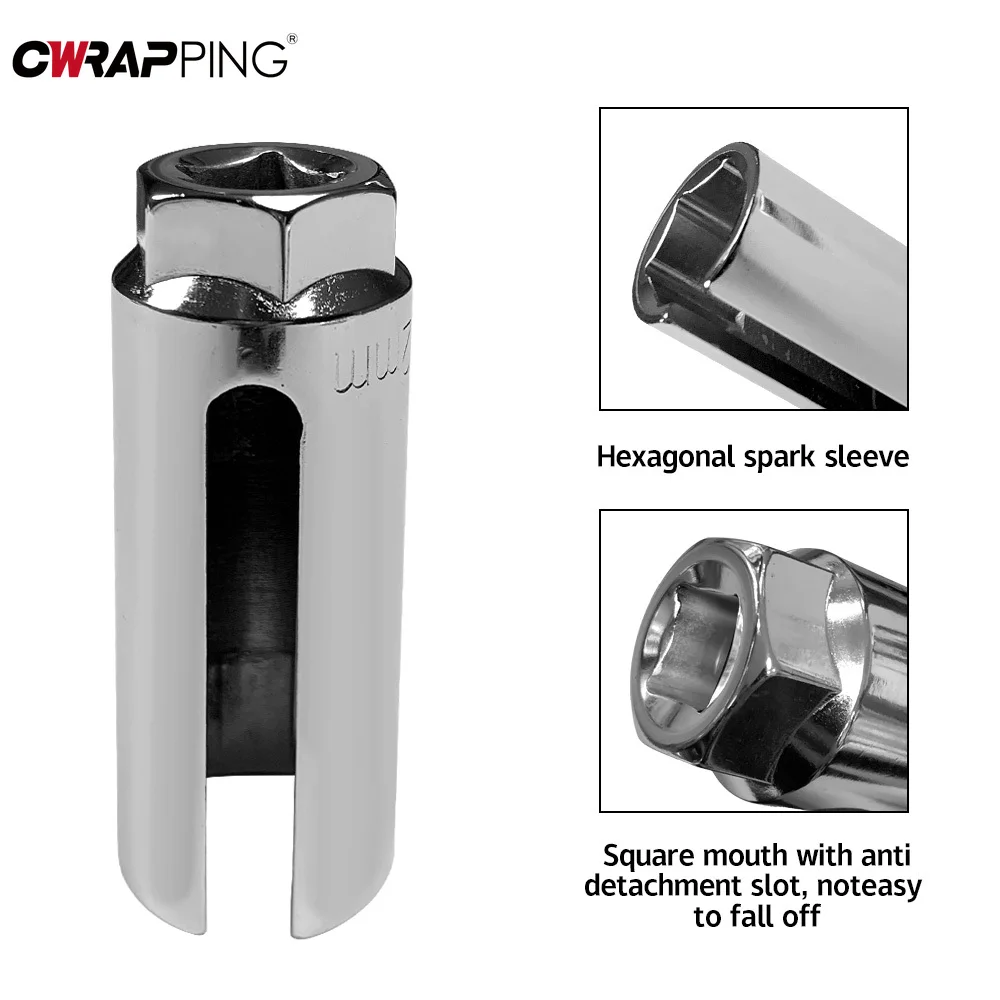 1Pcs Car Oxygen Sensor 22mm Socket Wrench 1/2 Inch Drive Sensor Removal and Installation Professional Auto Repair Accessories