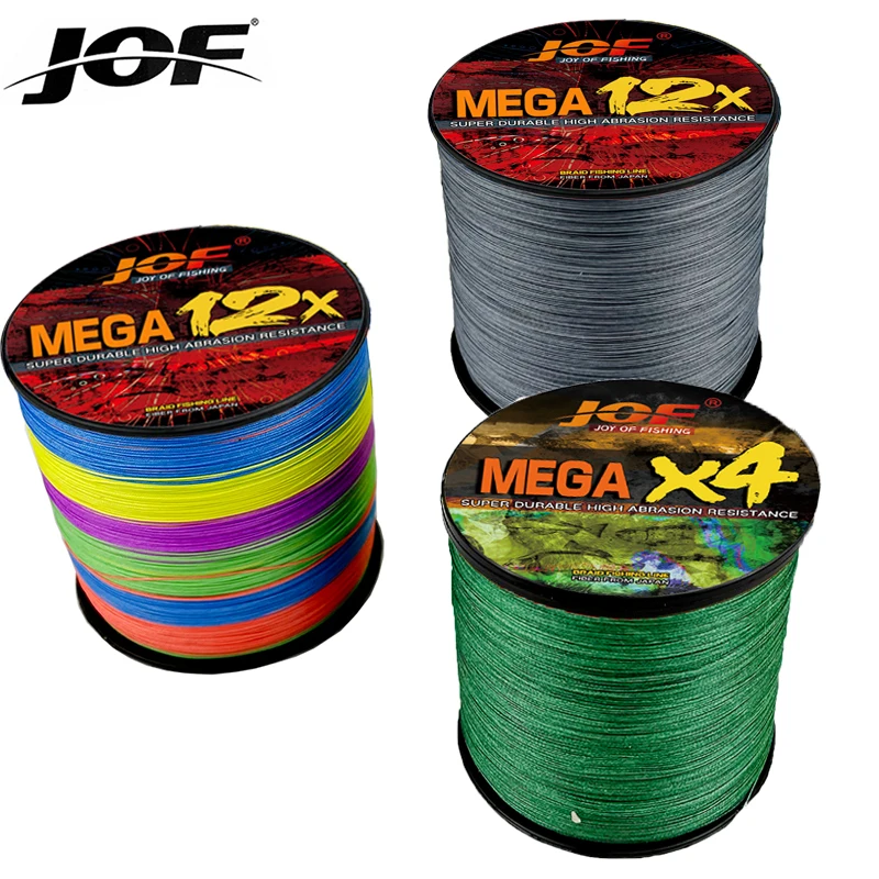 500M Multifilament Multi-color Floating Fishing Line 4/12 Strands Raw Silk Hollow Core Wire Maximum Resistance 10-120LB Pesca