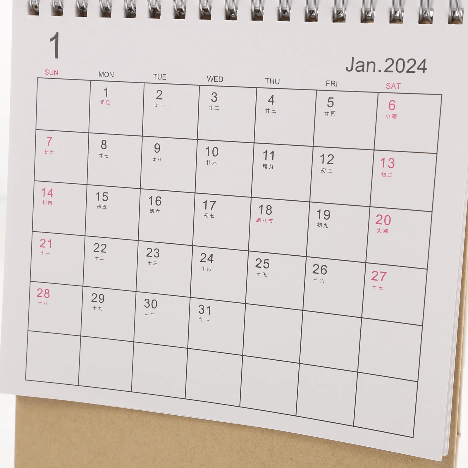 

Mini Desk 2024 Flip For Desk Small Office Calendar Decorative Freestanding Table Calendar Simple Style Desktop Organizer No