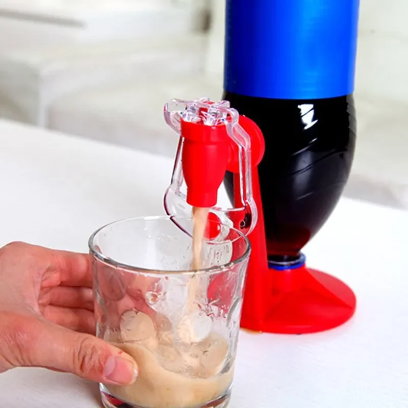 Creative Manual Pressurized Carbonated Beverage Machine To Drink Portable Cola Drinker Upside Down To Drink Soda Water