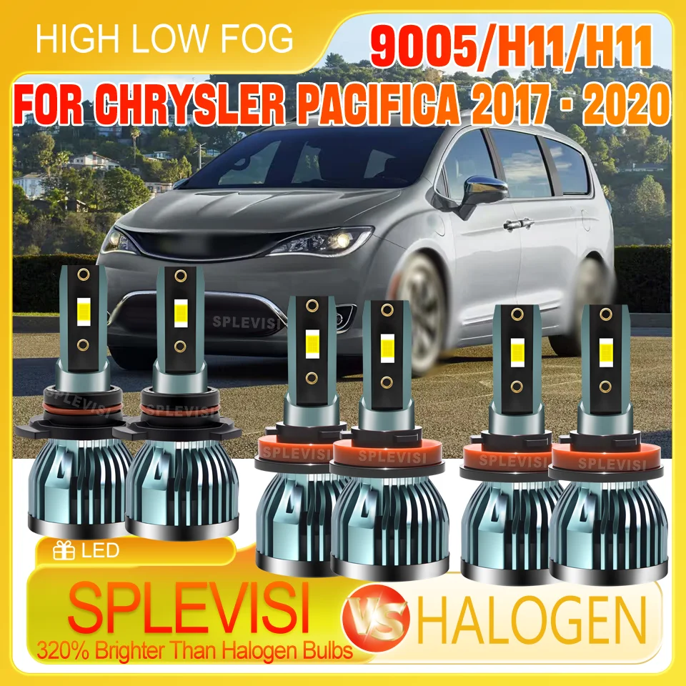 

IP68 Long-Lasting 60000 Hours High-Performance LED Headlight high low beam foglight For Chrysler Pacifica 2017 2018 2019 2020
