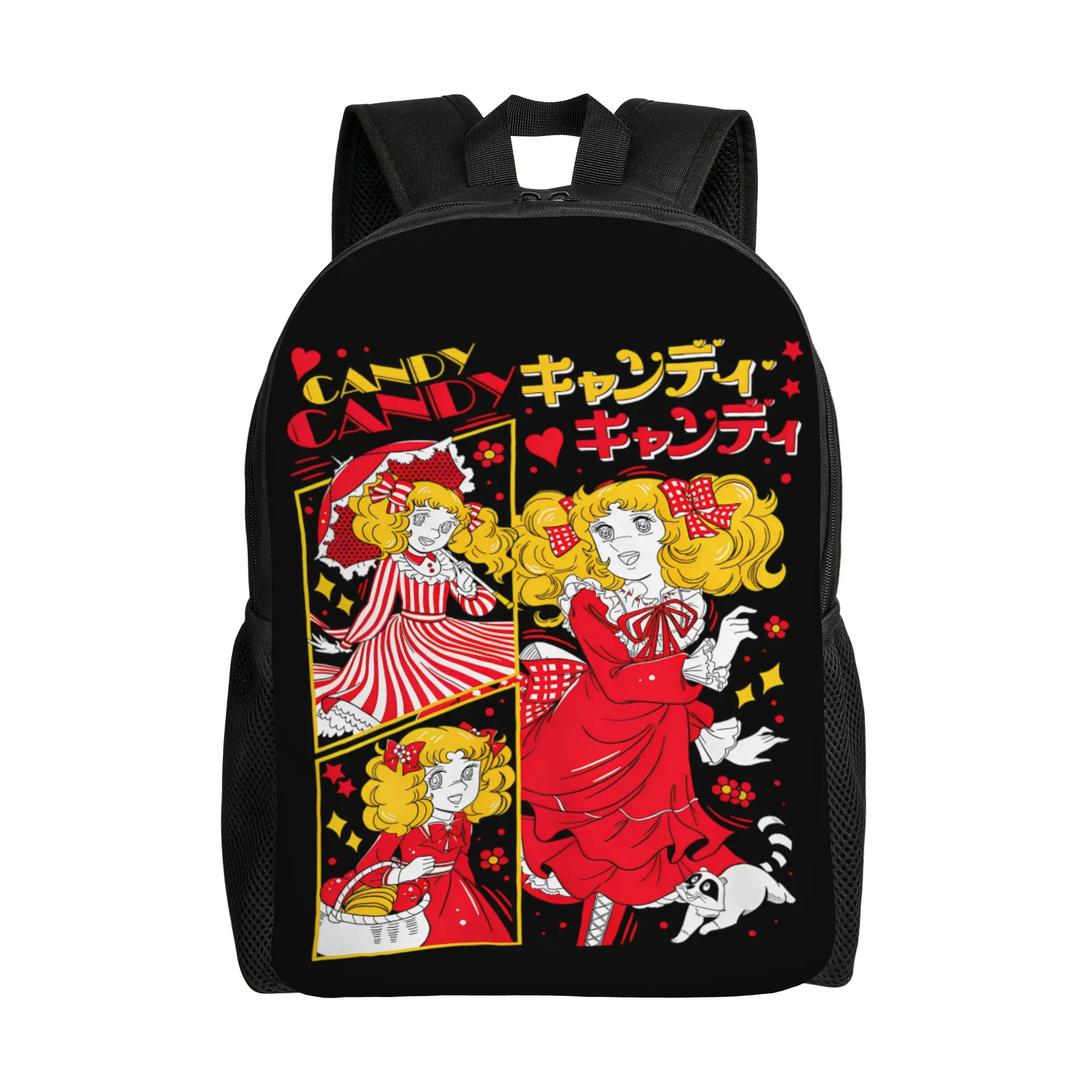 

Винтажный рюкзак Candy Candy с портретным принтом для мужчин и женщин, повседневный студенческий рюкзак для работы, холщовая сумка для ноутбука с карманом, лучший подарок для друга