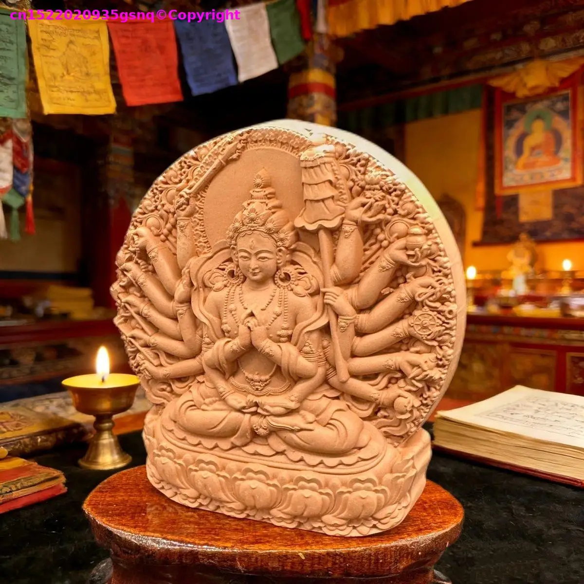 Special Offer Tibet Holy Maha Cundi Bodhisattva clay Dorje Tsundi symbol sat-chaya tsha-tsha Buddhist temple altar monk worship