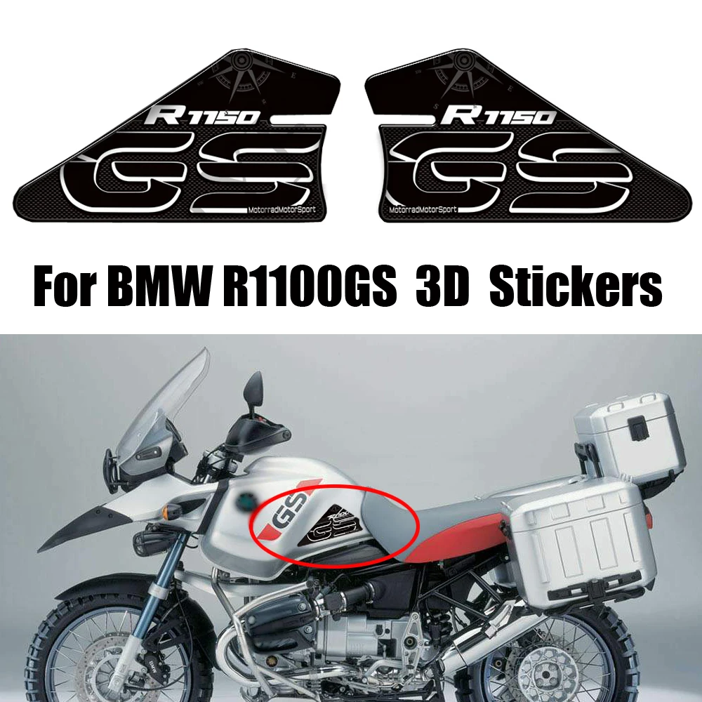 

Motorcycle Tank Pad Grips Stickers Decals Protection Gas Fuel Oil Kit Knee ADV Adventure GSA For BMW R1100GS R 1100 GS R1100