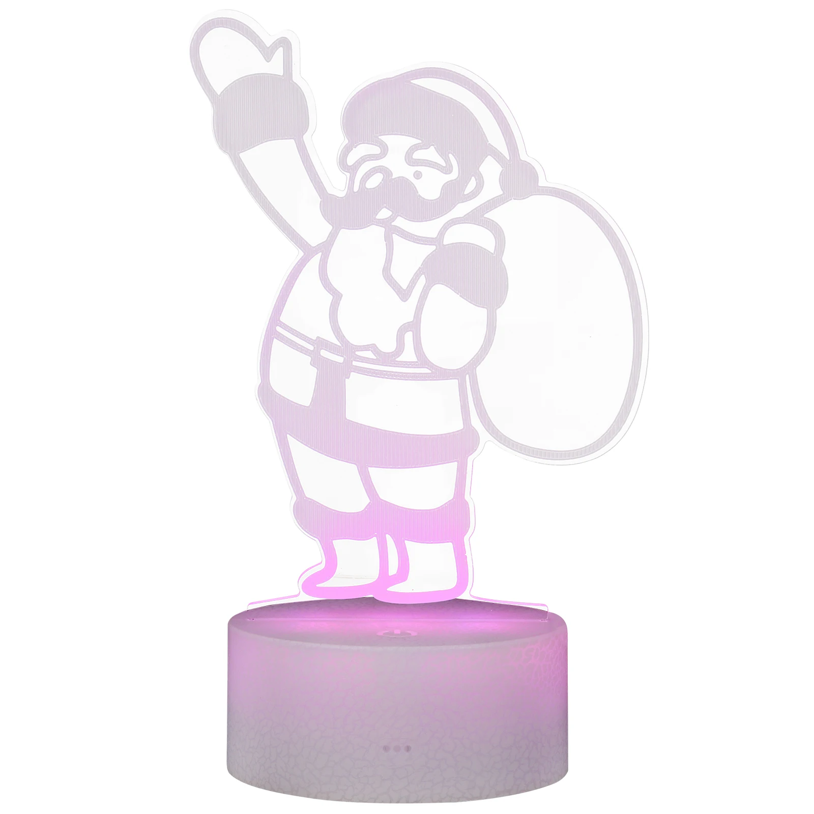 

Christmas Santa Claus Night Light LED 3D Desk Lamp Table Decoration Birthday Holiday Celebration Home Bedside Gift