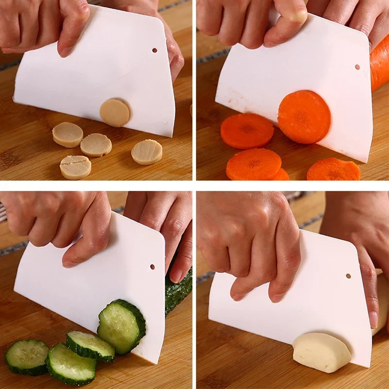 Scraper Tool Baking Plastic Household Scraper Silicone Plastered Cream Cake Sausage Powder Scraper Steamed Bread Cutting Knife