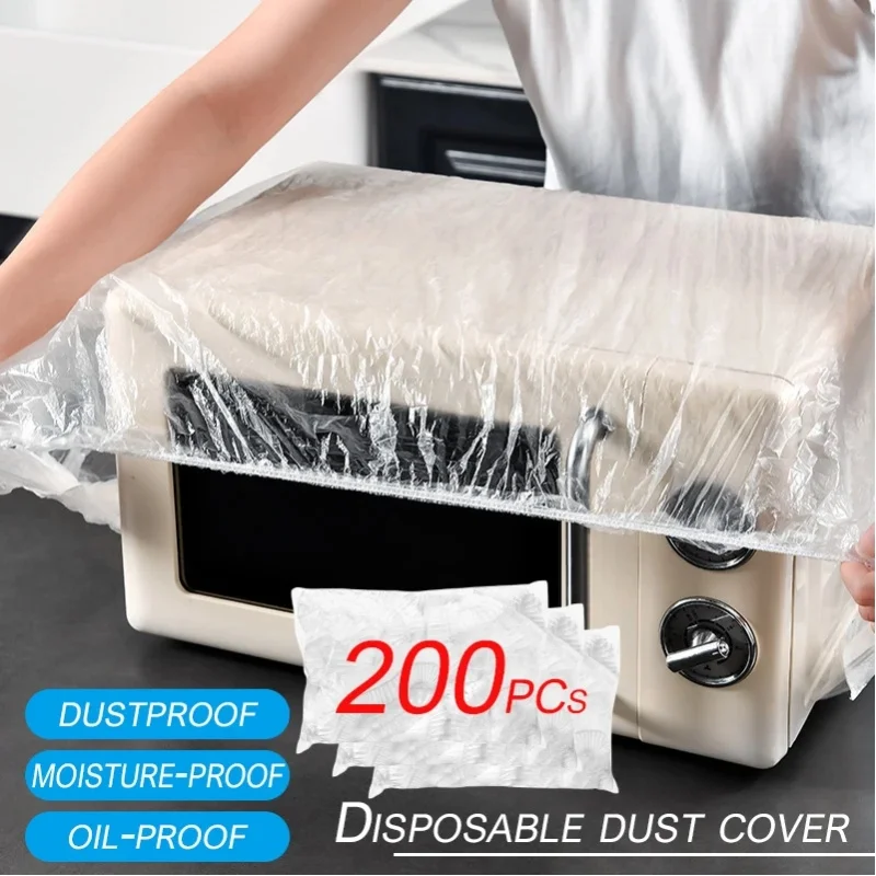 10–200 Stück Einweg-Staubschutzhüllen in Übergröße für Küchengeräte, Ventilatoren, Mikrowellen, universelle Schutzhülle