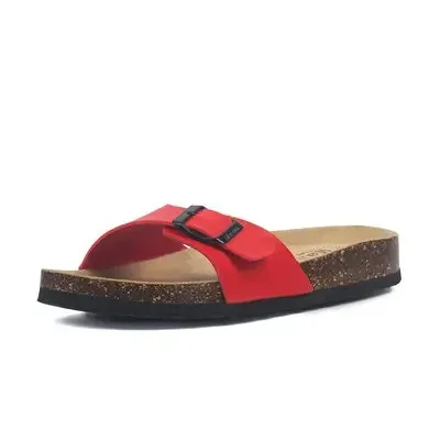 

New Fashion Summer Cork Slipper Sandals Women Casual Beach Mixed Color Flip Flops Slides Shoe Flat With