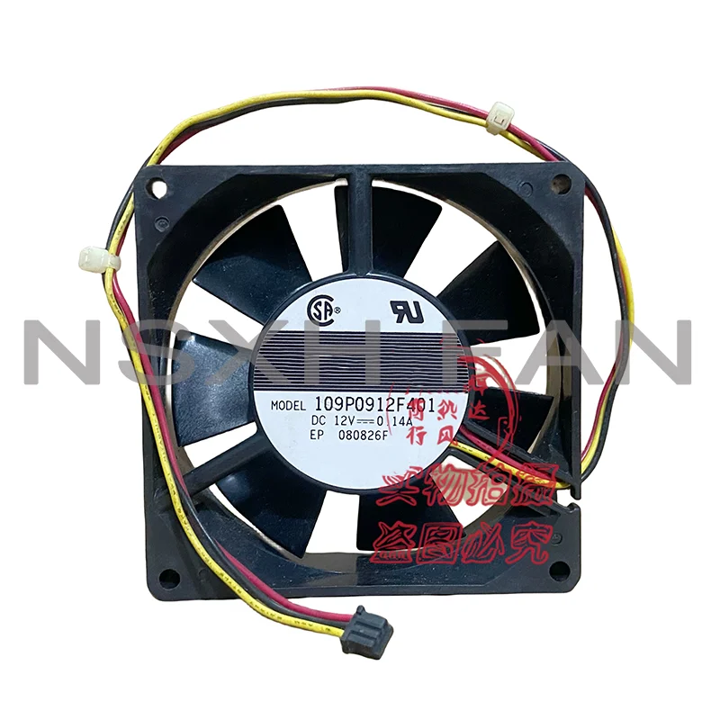 Denki 109P0912F401 12V 0.14A 90x90x25mm 3-Wire Server Cooling Fan