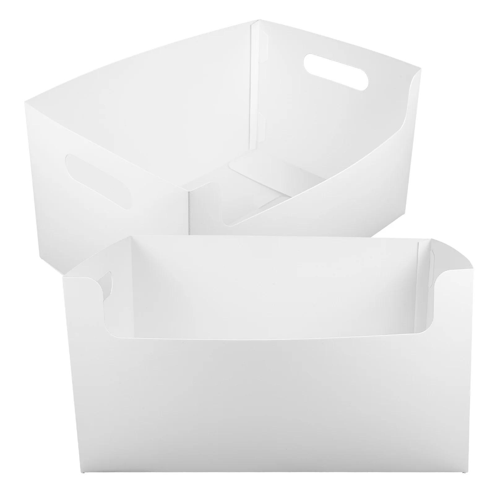 

2Pcs Sundries Storage Box ABS Material Multifunctional Organizer for Desk Home Office Use Magazine File Holder Desktop Storage