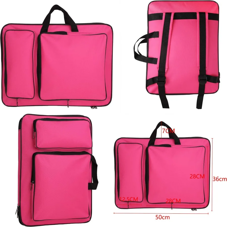 JIAHG Art Portfolio Carry Tote Bolsa para tablero de dibujo para artistas profesionales - Ideal para sesiones de pintura y bocetos - Durable