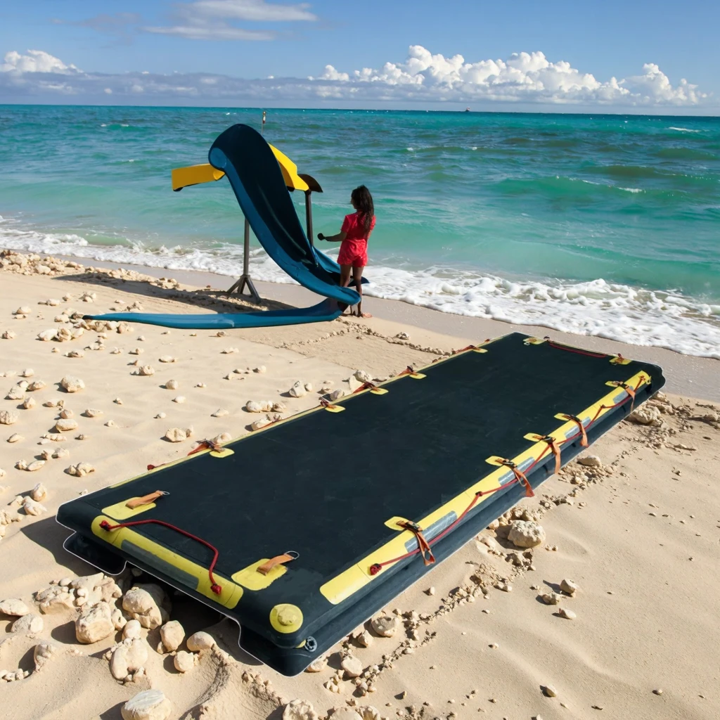 

Inflatable PVC Airtrack Rescue Bridge Path Walkway Floating Dock for Shopping Mall or Rescue Team