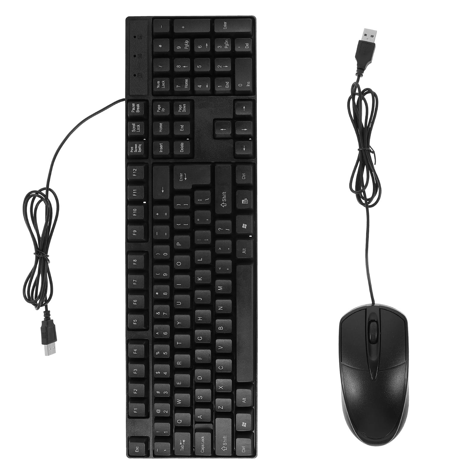 

1 комплект, 1 комплект USB Combo Plug Play, полноразмерный бесшумный комплект для ПК, ноутбука, компьютера, аксессуар, тихая клавиатура и мышь, современная клавиатура