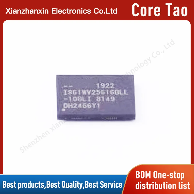 1~5PCS/LOT  IS61WV25616BLL-10BLI  IS61WV25616BLL TFBGA-48 Static random access memory in stock