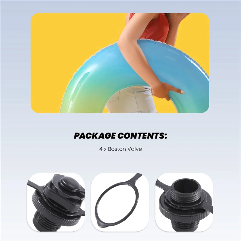 4 قطعة استبدال صمام بوسطن صمام الهواء العالمي لاستبدال قارب حمام السباحة القابل للنفخ كاياك