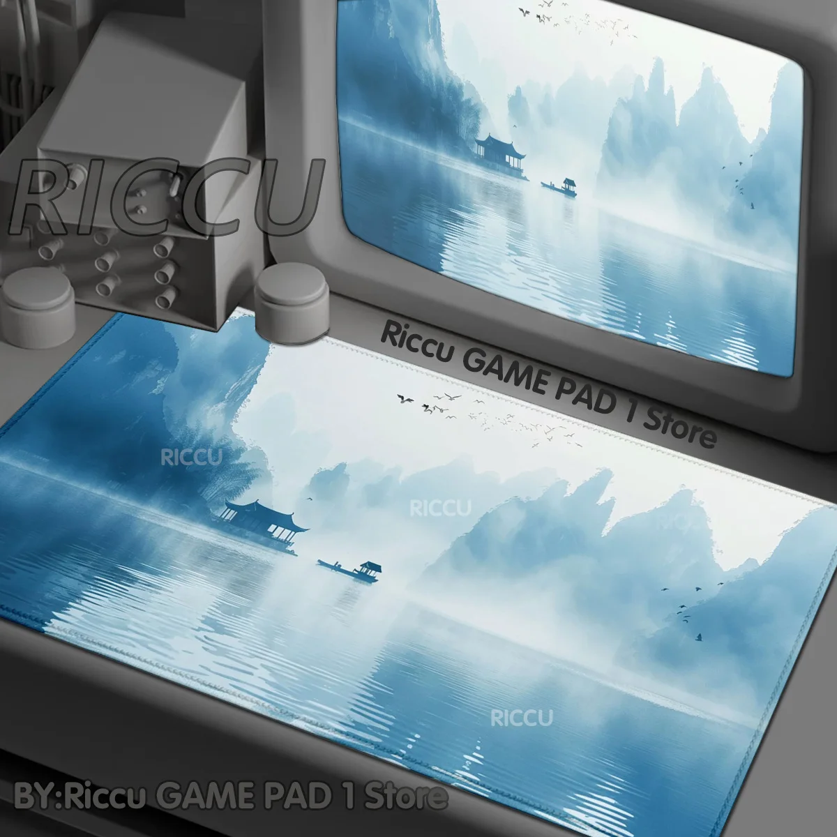 

Mountain landscape Chinese Style teclado Mouse Pad Ink Painting Desk Mat Gamer Mousepad Company Office accessorie Large Mousepad