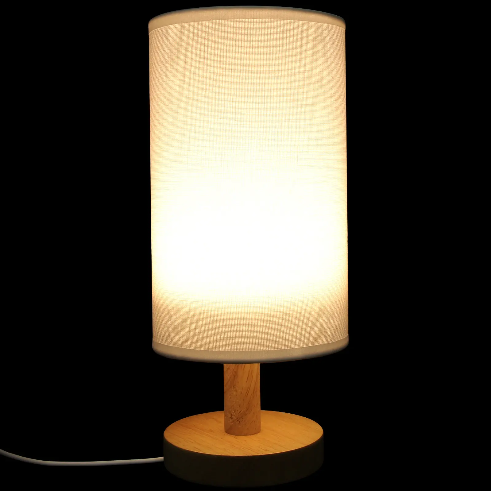 

Деревянная тканевая настольная лампа в современном стиле, прикроватный декоративный ночник для спальни, маленькая настольная лампа для дома, офиса, кофейни