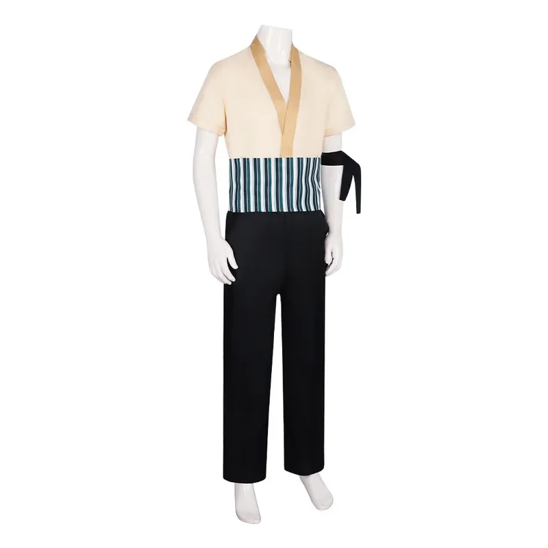 Versione persona reale del costume cosplay di Roronoa Zoro Set di carnevale di Halloween Set cosplay maschile adulto Regali per ragazzo maschio