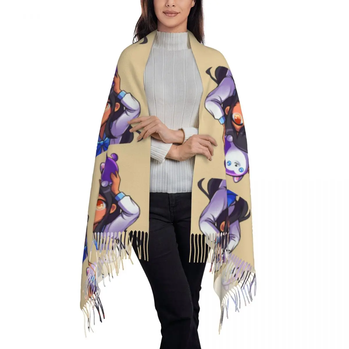 Aphmau Scarf Tassel Scarves Women Soft Warm Shawls and Wraps Long Fall Winter Shawl Wrap