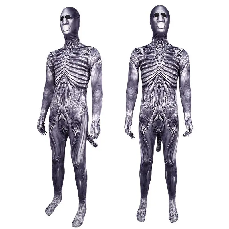 Traje de Cosplay de alienígena de terror de loween, disfraz de plang de rol, mono ex, traje de alienígena aterrador para op transfronterizo