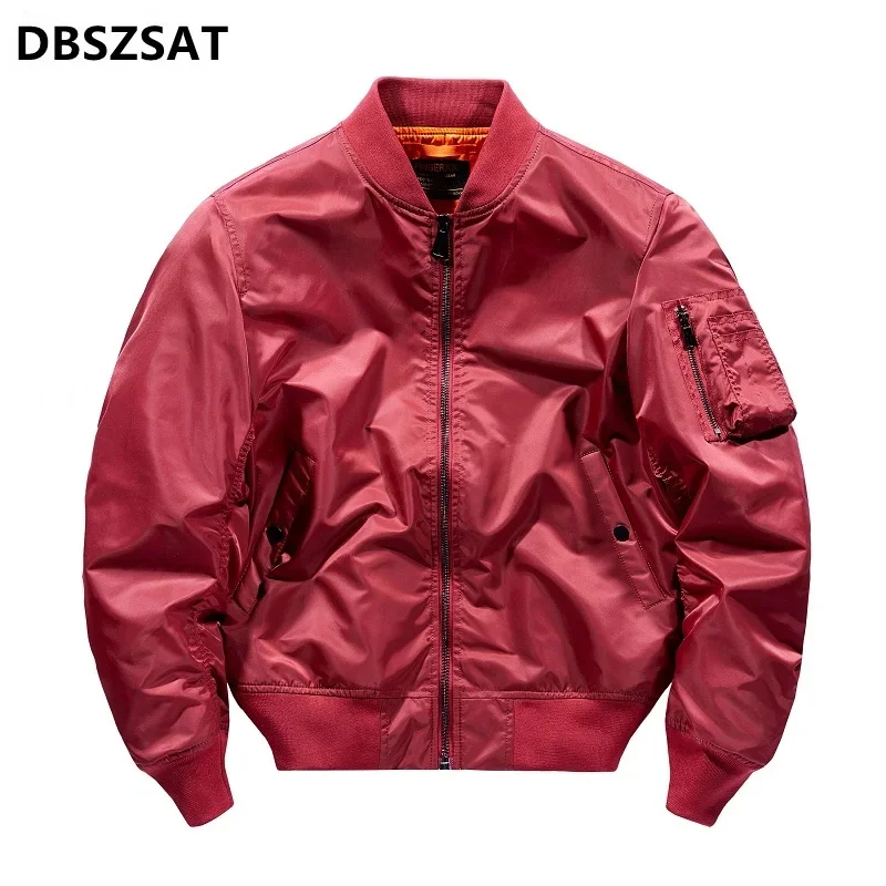 Men's summer 2027  Hip  Thin  Jacket Military Motorcycle Ma-1 Aviator Pilot Cotton Parka Male Baseball Bomber Jackets M-5XL