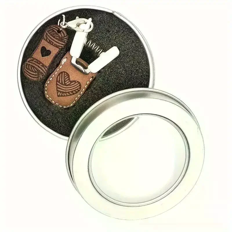 1 pçs metal ponta reta costura bordado tesoura arte criativa mini tesoura com capa protetora decoração diy