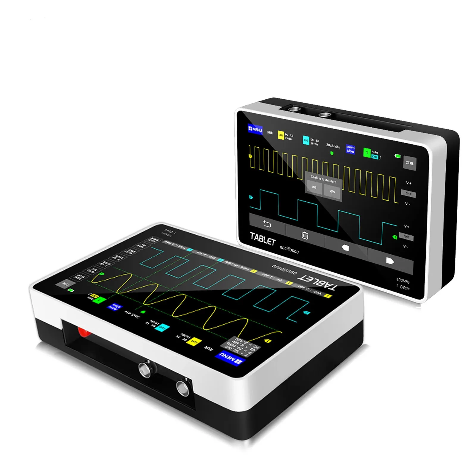 1013D Digital Tablet Oscilloscope 2 Channels 100MHz Bandwidth 1GSa S Sampling Rate High Accuracy Touching Screen