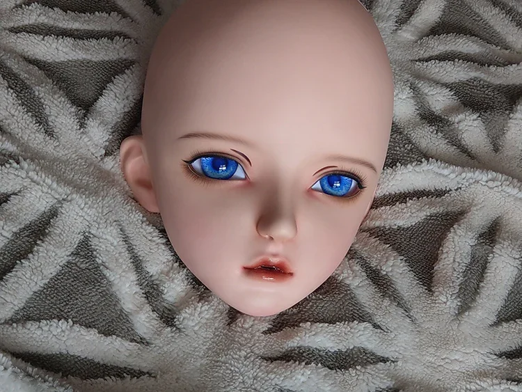 (Dollkii 06) أنثى فتاة راتينج السيليكا تأثيري BJD الصليب خلع الملابس Kigurumi قناع رأس أنيمي دور اللعب حفلة كروسدرسر دمية قناع