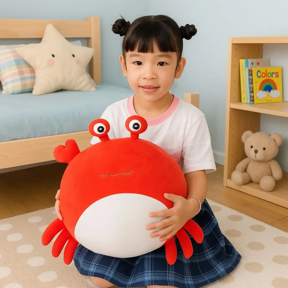 

Cartoon Design Inflatable Plush Pillow Cute Animal Inflatable Material Spherical Inflatable Toy Children's Size 35cm