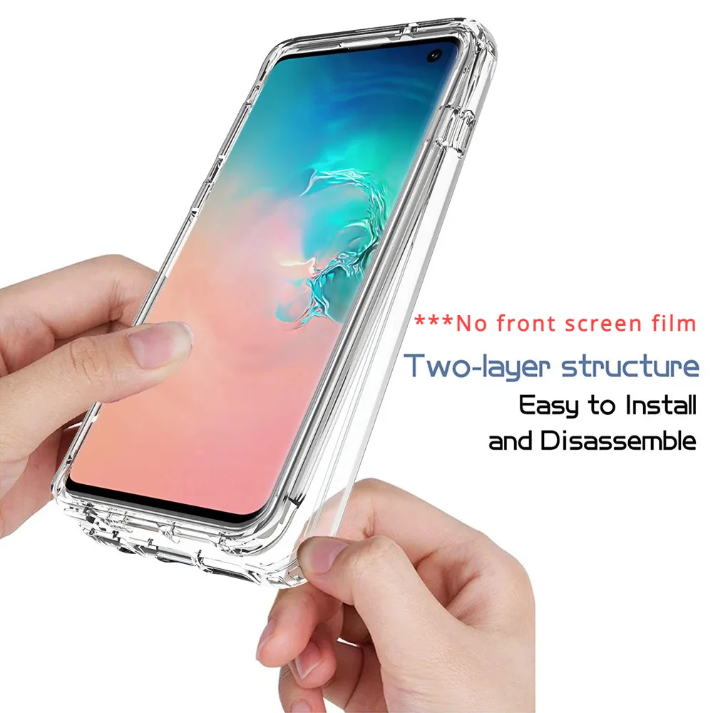 Luxury Thick Candy Color Transparent Case for Samsung Galaxy S10