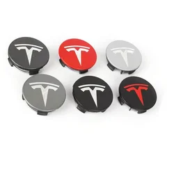 56mm 4pcs Applicable to Tesla original wheel hub cover Model3 Model Y Model S X wheel hub tire center cover logo car accessories