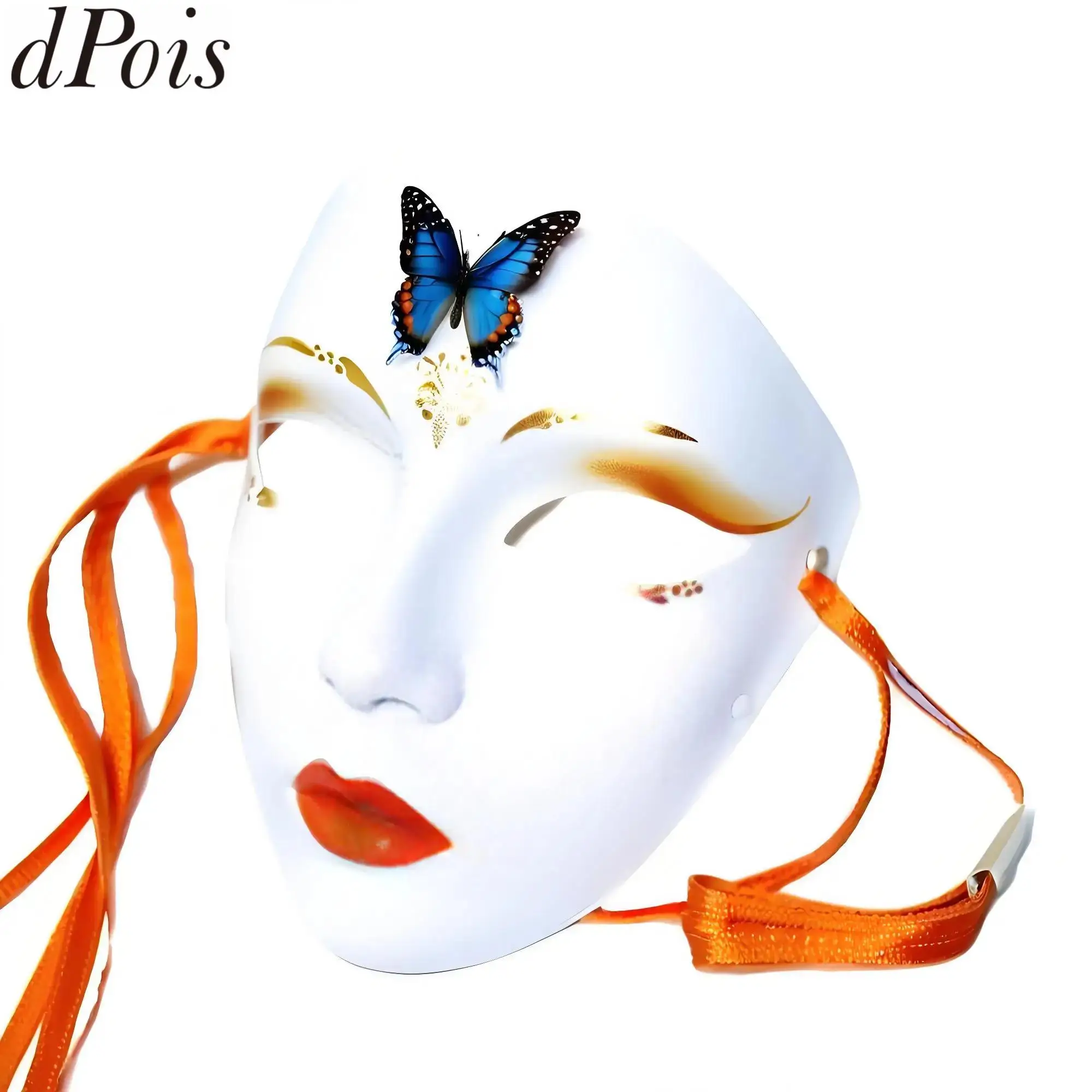 

Маскарадная маска Косплей Маски в китайском стиле Аниме Маска Ханфу Костюм Аксессуары Рисунок Полнолицевая маска Хэллоуин Декоры для вечеринки