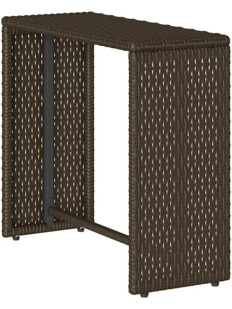 Set di divani da giardino da 5 pezzi con cuscini impilabili in polyrattan marrone, mobili da giardino, posti a terrazzo per giardino